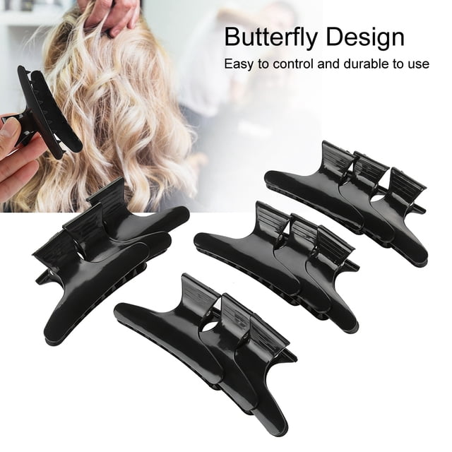 Pinzas de pelo Ecomeon 12 Unids/Set Mariposa Negra