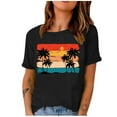 thumbnail image 2 of Sakmal Summer Tops for Women Short Sleeve Graphic Crew Neck T-Shirts Womens Shirts Under $5, 2 of 4