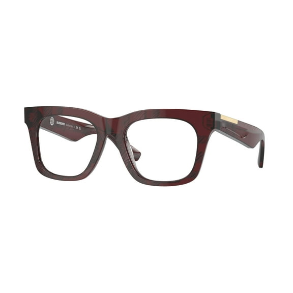 Burberry 0BE2407F 4115 Women's Checkered Red Plastic Eyeglasses