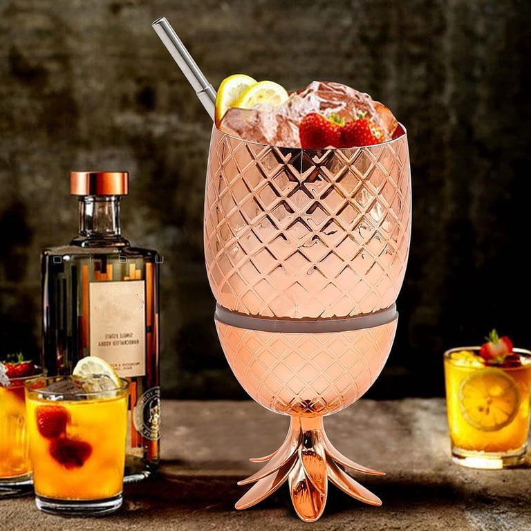 Pineapple Shape Moscow Mule Mug Cocktail Copper 16oz Coffee Milk