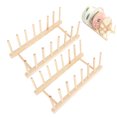 thumbnail image 1 of Fosa Kitchen Utensil Rack,Solid Wood Storage Rack,Dish Storage Rack,2 Set Dish Storage Rack Wooden Kitchen Utensil Organizer Bookshelf Solid Wood Home Ornaments, 1 of 7
