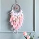 thumbnail image 1 of ZHAOCHENG Atrapasueños rosa con forma de árbol de la vida, decoración de pared con piedra de cristal curativa natural, regalo de atrapasueños de ensueño hecho a mano, 1 of 5