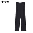 thumbnail image 2 of Pantalones de vestir para mujer, pantalones de trabajo elásticos de cintura alta, pantalones largos casuales de pierna recta, 2 of 6