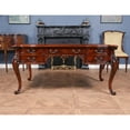 thumbnail image 4 of Mahogany and Leather French Desk, 4 of 15