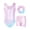 Light Pink, variant on Gymnastics Leotards for Girls,Sleeveless Rhinestone Kids Dance Unitards Biketards with Shorts and Hair Scrunchie