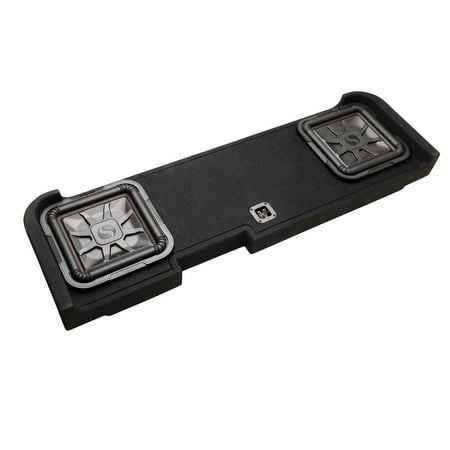 KICKER - L7T Dual 12"  2-Ohms Enclousure Subwoofer for Select 2008 and up Chevrolet Silverado and GMC Sierra - Black