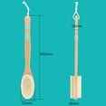 thumbnail image 5 of sunsanly Dual-Sided Long Handle Shower Brush with Soft Stiff Natural Bristles Back Scrubber Brushing Exfoliator Body Scrubber, 5 of 8