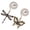 Antique Green, variant on Spencer Set of 2 Ceiling Fan Pull Chain Extension, 12.6 inch Long with Decorative Dragonfly and Butterfly Ornaments for Fan and Light