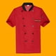 thumbnail image 1 of Ropa de trabajo de chef de manga corta de verano para pastelería fina, tienda de fideos, ropa de chef para hombres y mujeres, ropa de trabajo de cocina de manga larga transpirable, 1 of 5
