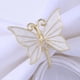 thumbnail image 4 of 8 Piezas Flor Mariposa Servilletero Servilletero para Pascua Boda Fiesta Reunión Familiar Servilleta Adorno de Tela Decoración,B, 4 of 5