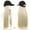 B, variant on FSTDelivery Baseball Cap with Hair Extensions, Hat Wig Adjustable Hat Attached Long Straight 24 inch Synthetic Hairpiece for Women, Daily Use