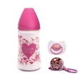 thumbnail image 1 of Set de Biberón, Chupón y Broche Suavinex Rosa Couture 1 Count, 1 of 2