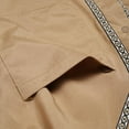 thumbnail image 6 of INCERUN Men's Muslim Clothing Islamic Saudi Arab Long Maxi Kaftan Thobe Robe, 6 of 10