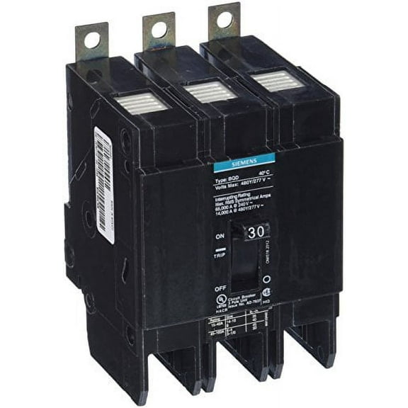 Siemens BQD330 3 Pole 30 Amp 480v Circuit Breaker BQ