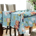 thumbnail image 5 of Yayeee Tablecloths 60" x 90" Rectangle Wrinkle Resistant Party Table Cover, Cartoon Train Pattern, 5 of 8