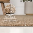 thumbnail image 5 of JONATHAN Y FXV203A-8 Rowena Smart Jute Scandinavian Boho Herringbone Weave Beige 8 ft. x 10 ft. Indoor/Outdoor Area Rug, 5 of 9