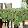 thumbnail image 3 of Coolnut Cute Easter Eggs Tablecloth Rectangle Colorful Table Cloth Large Square Table Cover for Dining Kitchen Party 54"x54" Decor Gift, 3 of 7