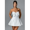 thumbnail image 2 of Strapless Bow Embellished Dress (M, White), 2 of 7