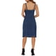 thumbnail image 3 of Vestidos de mezclilla sin mangas con botones para mujer Inspire Chic, escote corazón, midi, color azul oscuro, talla S, 3 of 6