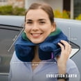 thumbnail image 7 of Cabeau Evolution Earth Memory Foam Travel Neck Pillow, One Size, Dark Blue/Green, 7 of 7
