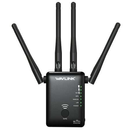 Wavlink AC1200 WiFi Range Extender/ Access Point/ Wireless Router 2.4G/5G Dual Band with 4 High Gain External Antennas WPS
