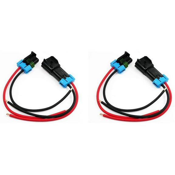 2-Pack Metri-Pack 2-Pin 30 Amp, 280 Series Connectors Multi-Function (Male to Female Pigtail 12GA)