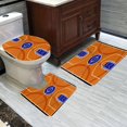 thumbnail image 3 of 4PCS Boys Shower Curtain Set - Basketball Sports Shower Curtain for Boys Bathroom Decor Basketball Shower Curtain with Bath Mat and 12 Hooks Basketball Bathroom Decor for Boys Teens Mens, 70" x 70", 3 of 6