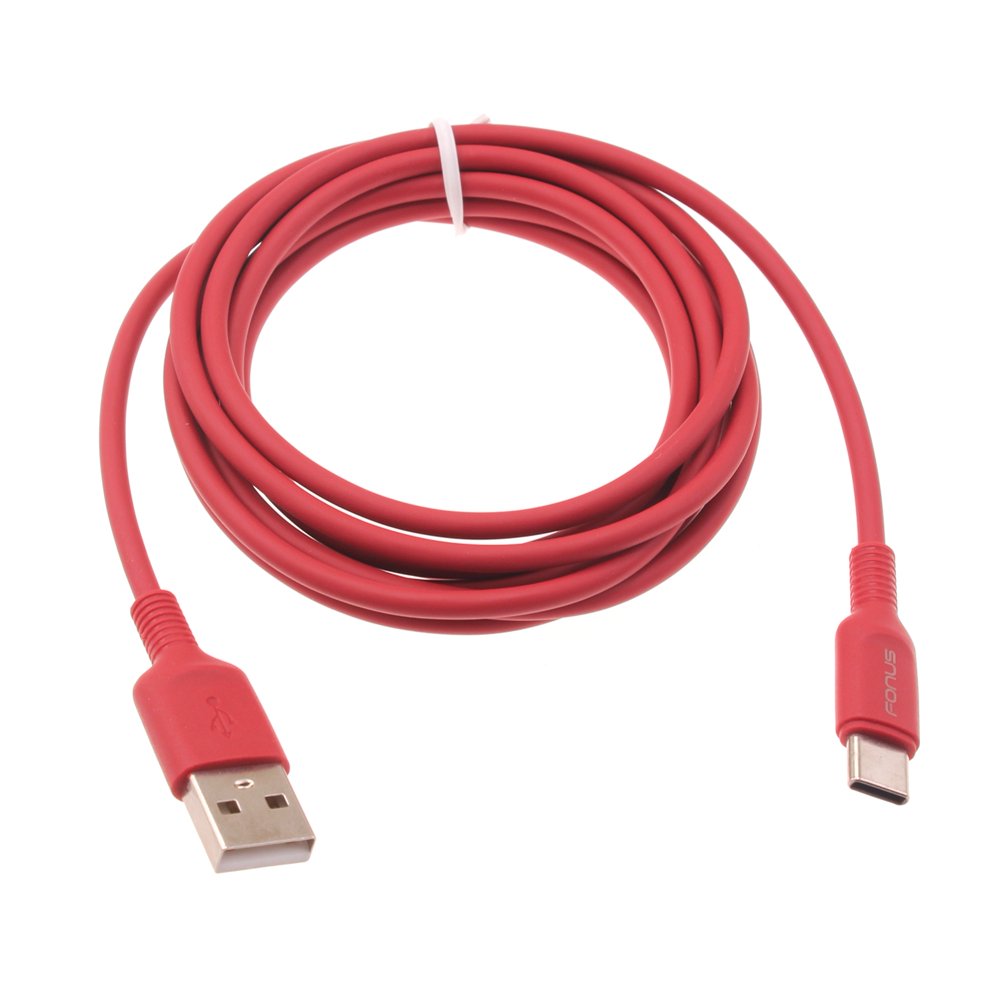 6ft USBC Cable for Google Pixel 5 Phone Red Charger Cord Power Wire
