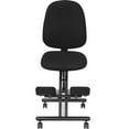 Ergonomic Kneeling Posture Office Chair with Back, Black