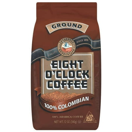 Eight O'Clock 100% Colombian Medium Roast Ground Coffee, 12 oz