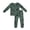 Green, variant on Baby Girl Pajamas Bamboo Long Sleeve Top and Pants Soft Homewear Set Toddler Girl Clothes Green 12-18 Months