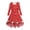 B, variant on Little Girls Long Sleeve Christmas Dress Snowflakes/Stripes/Elk Dress Twirl Swing Party Dresses 4-12 Years