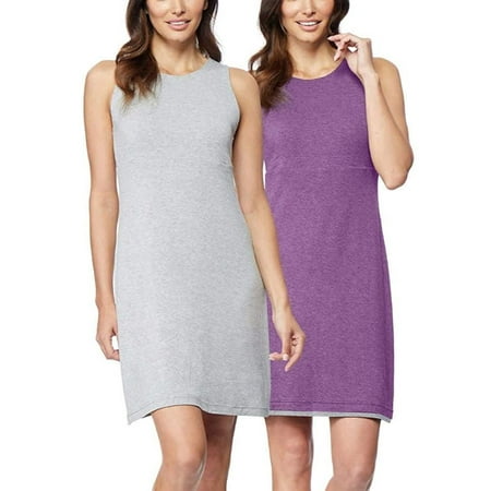 32 DEGREES Ladies' Reversible Dress, Heather Violet Grey, Medium - NEW