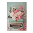 thumbnail image 2 of Rateoe Vintage Typewriter Floral Pattern Wooden Picture Puzzle ,1000 Piece Jigsaw Puzzle ,Family Fun Puzzle, Home Décor Puzzle, Gift Puzzle(Vertical style), 2 of 9