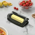 thumbnail image 3 of Soul Creat Butter Dish with Lid, Flip Top Plastic Container with Spreader & Non-Slip Bottom, 3 of 7