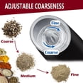 thumbnail image 5 of Electric Pepper and Salt Grinder, Adjustable Coarseness, Battery Powered, One Hand Automatic Operation (Single Black), 5 of 9