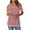 Red, variant on yillto Women Cold Shoulder Striped Tee Short Sleeve V Neck Tunic Blouse Tops Summer Fashion Loose Shirts