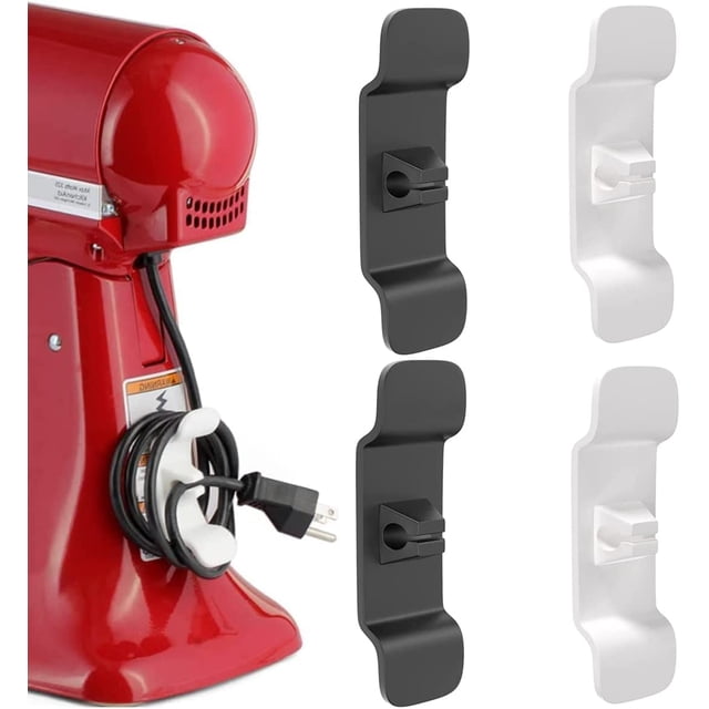 4 PCS Cord Organizer for Kitchen Mi er, Attachable Wire Cord Cable Wrap Holder for Kitchen Appliances Cord Storage, Compatible with Mi er, Blender, Coffee Maker, Pressure Cooker and Air