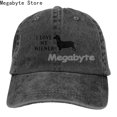 thumbnail image 1 of Baseball Cap Dachshund Weiner Dog Hat Men Women Adjustable Trucker Fashion Washed Denim Caps for Outdoor BlackOne Size Gao Jinjia LED, 1 of 2