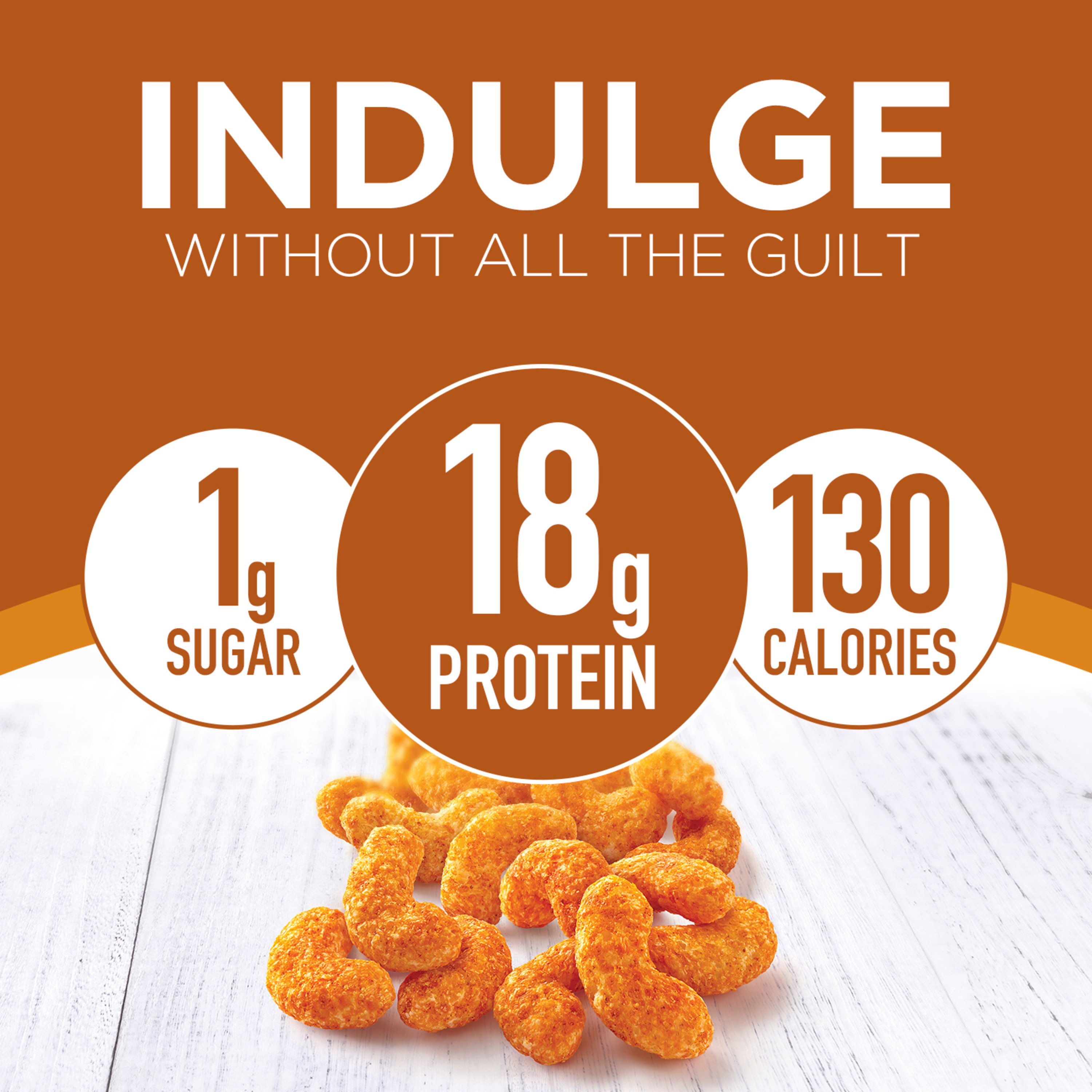 Pure Protein Puffs Snack, Nacho Cheese, 18g Protein, 1.05 oz, Single Pack - image 4 of 8