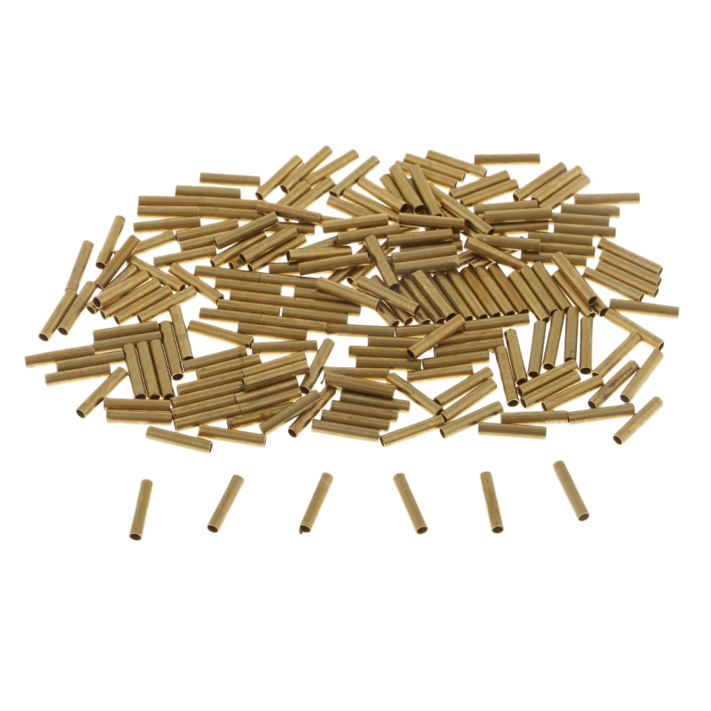 200pcs Single Barrel Crimping Sleeves Copper Tube Inside Diameter 1.4mm