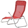 thumbnail image 4 of vidaXL Deckchairs Outdoor Lounge Chairs Folding Sunlounger Sunbed Textilene, 4 of 8