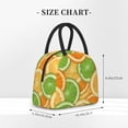 thumbnail image 5 of YFYANG Portable Waterproof Insulated Lunch Bag, Fruit Lemon Orange Pattern Reusable Cooler Bag / Picnic Bag for Adults Teens, 5 of 9