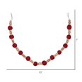 thumbnail image 3 of Vickerman JE210375 72 in. Wood & Felt Pom Pom Garland, Red, 3 of 3