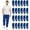 Royal Blue, variant on BILLIONHATS 24 Pack Adult Joggers Pants, Mixed Assortment Colorful Jogger Bulk Sweatpants Wholesale for Donations, Homeless
