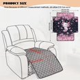thumbnail image 7 of Kuiaobaty Axolotl Cherry Blossom Print Quilted Recliner Chair Covers, Breathable Armless Cushion Slipcover, Anti-Slip Stain Resistant Furniture Protector for Home, Office, 7 of 7