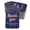 thumbnail image 1 of Inkdotpot Pack Of 50 ThankYou For Celebrating The Bride To Be Bridal Shower Favor Paper Tags Craft Real Rose Gold Foil Hang Tags, 1 of 6