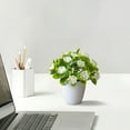 thumbnail image 4 of Small Fake Potted Plants, Mini Artifical Flower Greenery Indoor for Living Room Bedroom Kitchen Bathroom Office Home Desk Shelf Windowsill Decor, 4 of 6