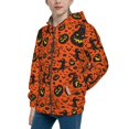 thumbnail image 2 of Pofeuu Halloween3 Print Teenage Zipper Hoodie Sweatshirts Hooded Casual Jackets With Pocket For Boys Girls-Medium, 2 of 6