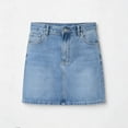 thumbnail image 6 of LNWUY Denim Mini Skirt for Women Low Rise Stretch Cowgirl Skirt Dark Wash Trendy Western Jean Skirts with Pockets Blue S, 6 of 6